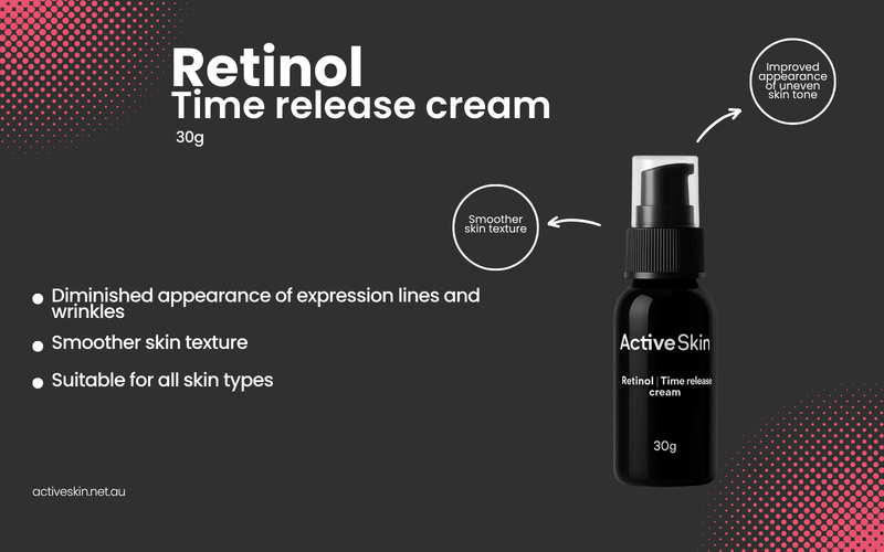 Retinol Time Release Cream - 30g - Active Skin